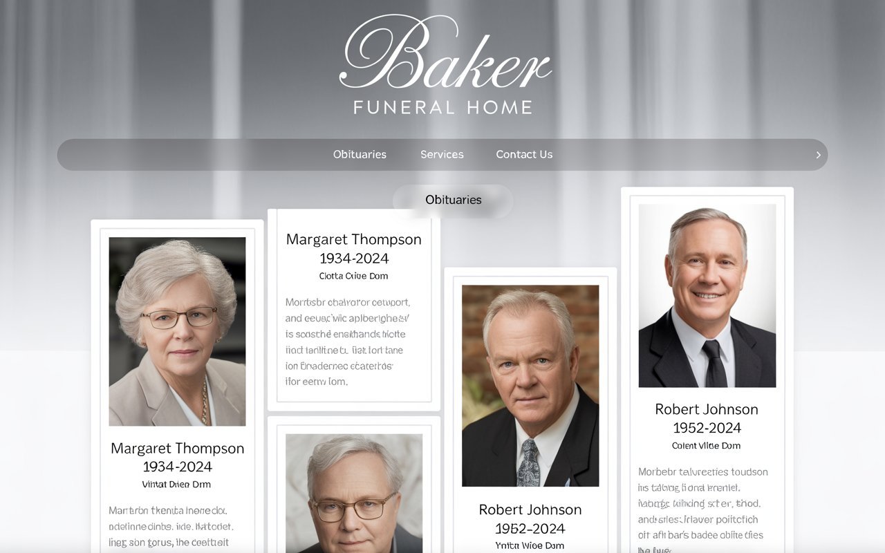 baker funeral home obituaries