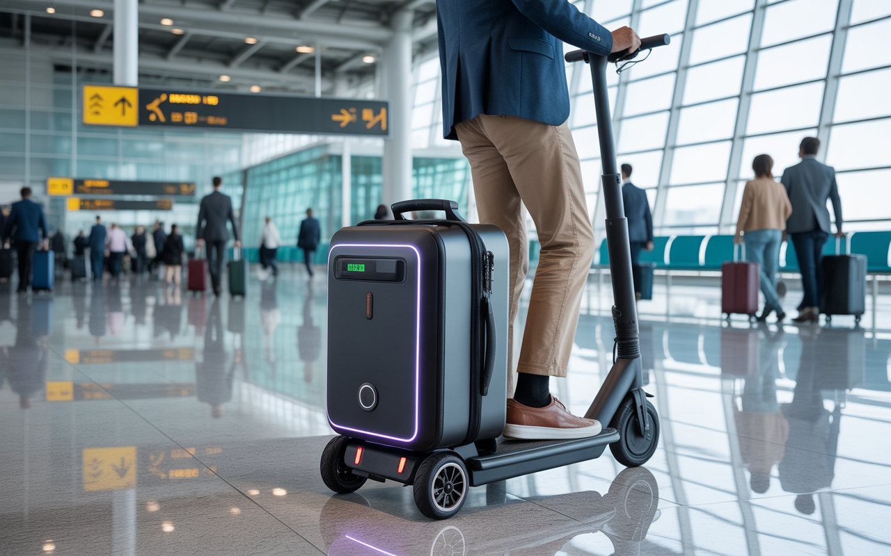 travel bag with scooter