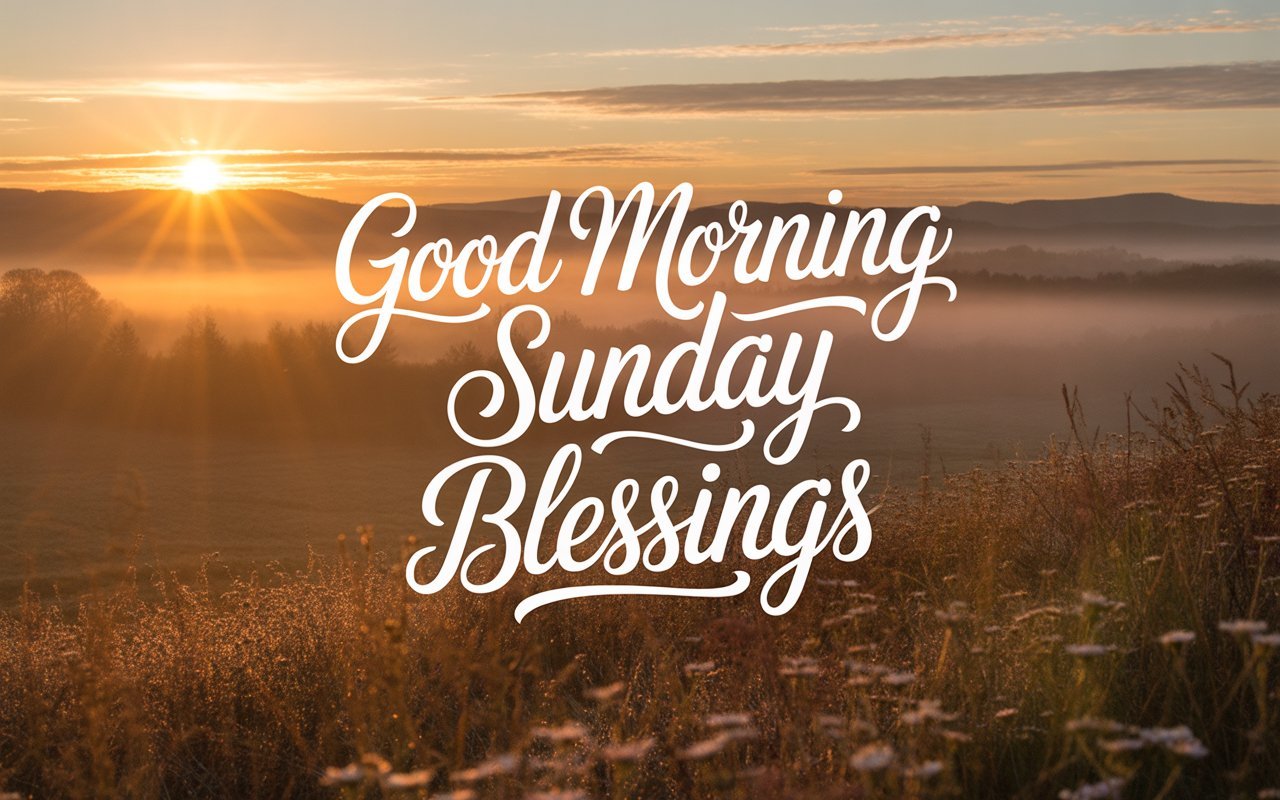 Good Morning Sunday Blessings