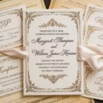 old fashioned invitation enclosure