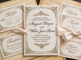old fashioned invitation enclosure