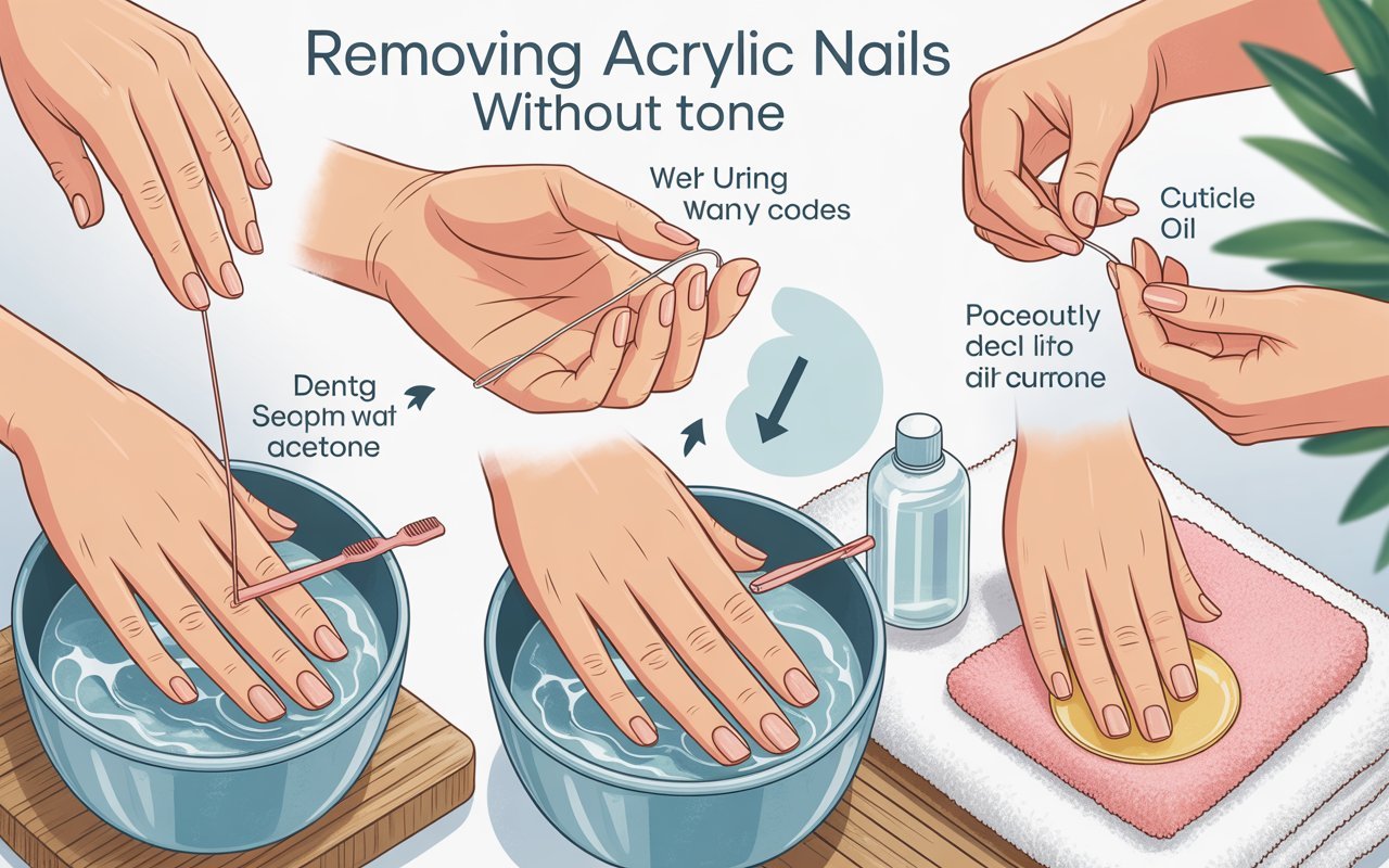 Remove Acrylic Nails Without Acetone